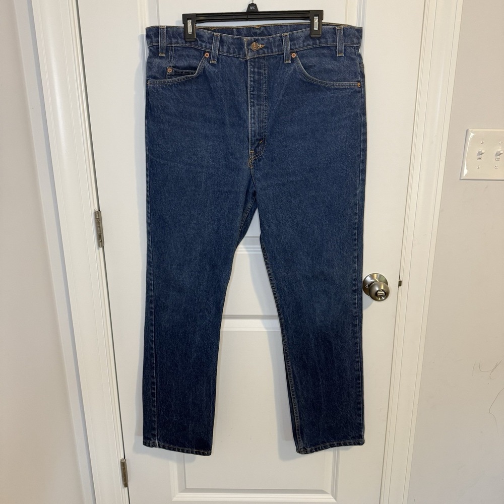 Vintage Levi Jeans 505 Orange Tab Little e Mens Size 38x30 Cotton Medium Wash‎